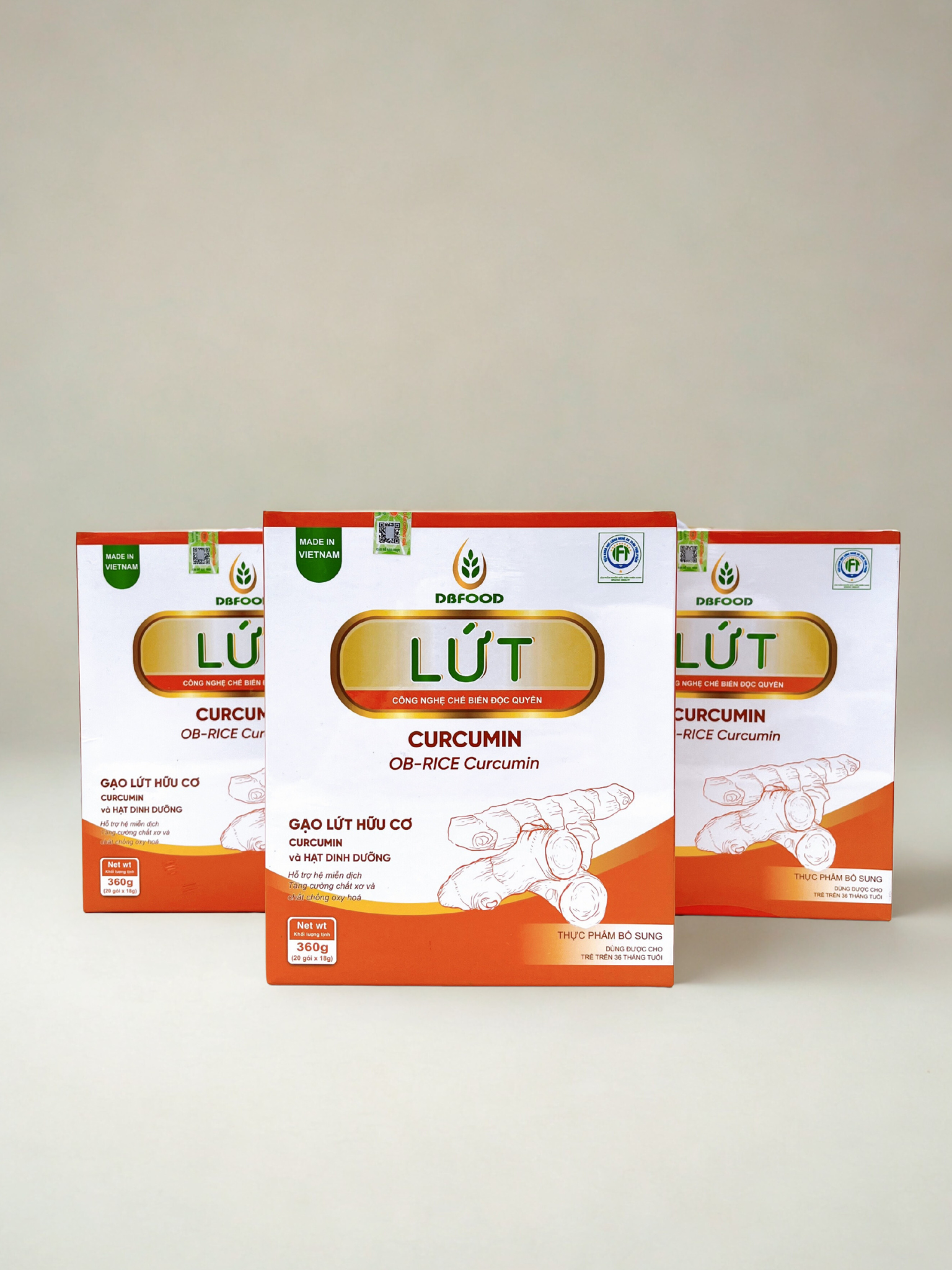 LỨT - CURCUMIN - Hộp 360g/20 gói
