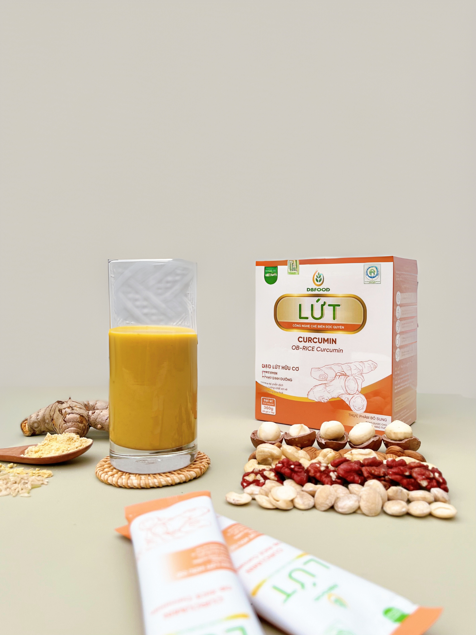 LỨT - CURCUMIN - Hộp 360g/20 gói