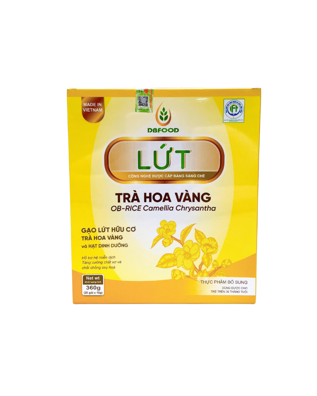 LỨT - Trà Hoa Vàng (Hoa Trà vàng) - Hộp 360g/20 gói