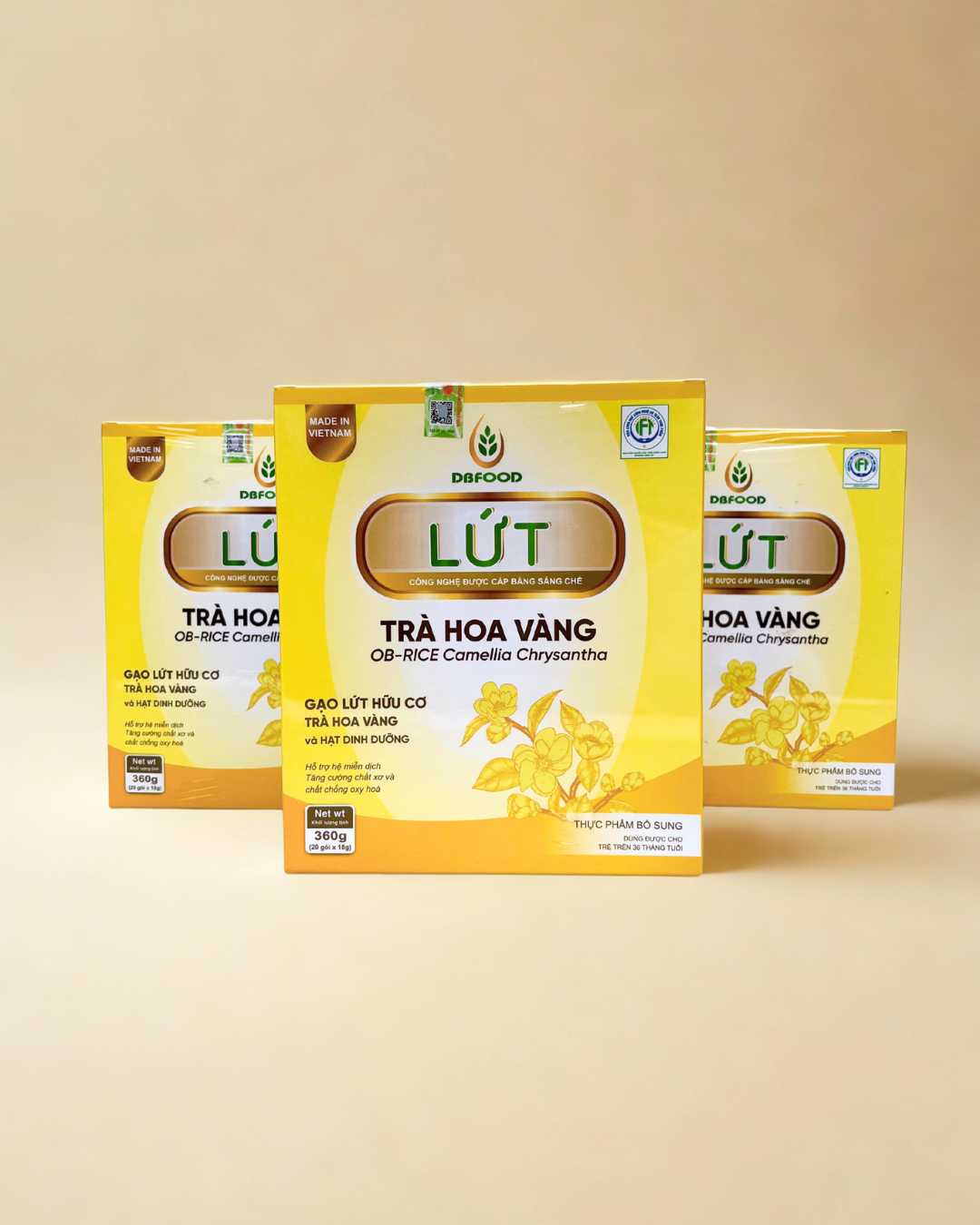 LỨT - Trà Hoa Vàng (Hoa Trà vàng) - Hộp 360g/20 gói