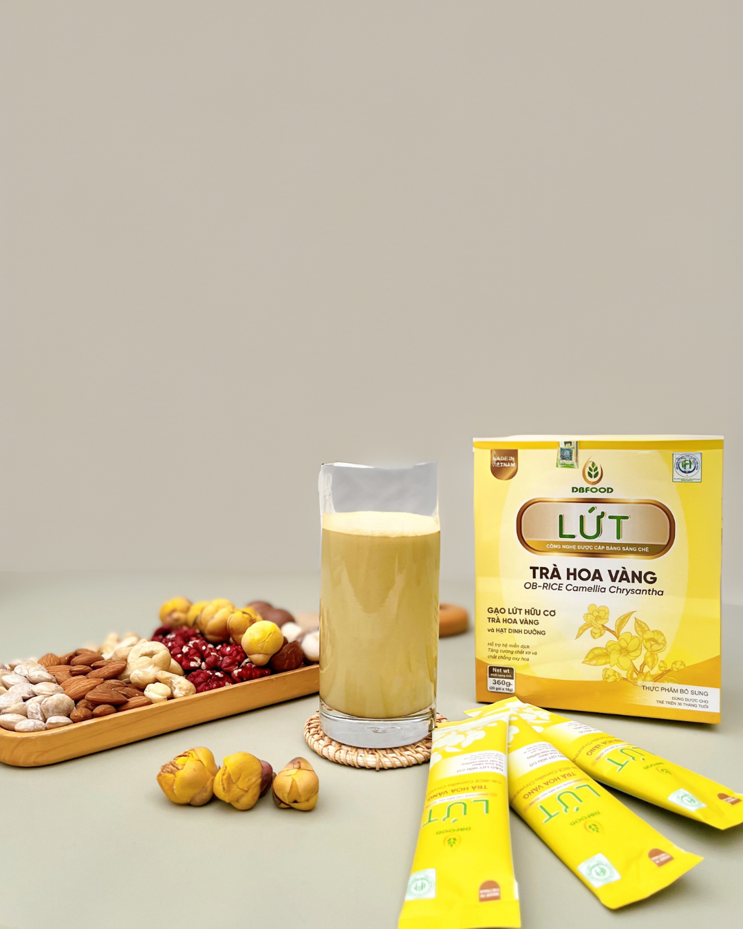 LỨT - Trà Hoa Vàng (Hoa Trà vàng) - Hộp 360g/20 gói